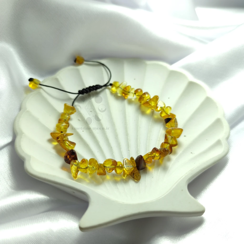 دستبند کهربا طبیعی Amber