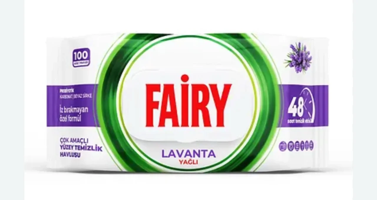 دستمال مرطوب FAIRY با رایحه لوندر