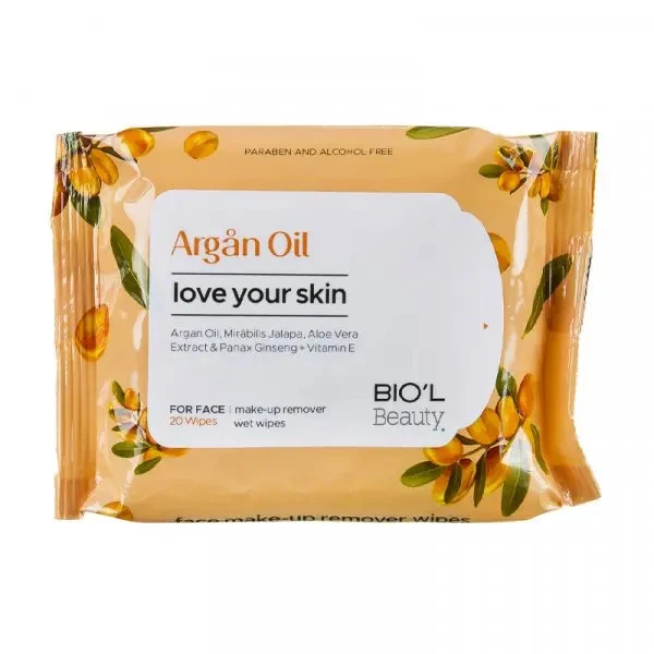 دستمال مرطوب بیول (Biol) مدل Argan Oil بسته 20 عددی