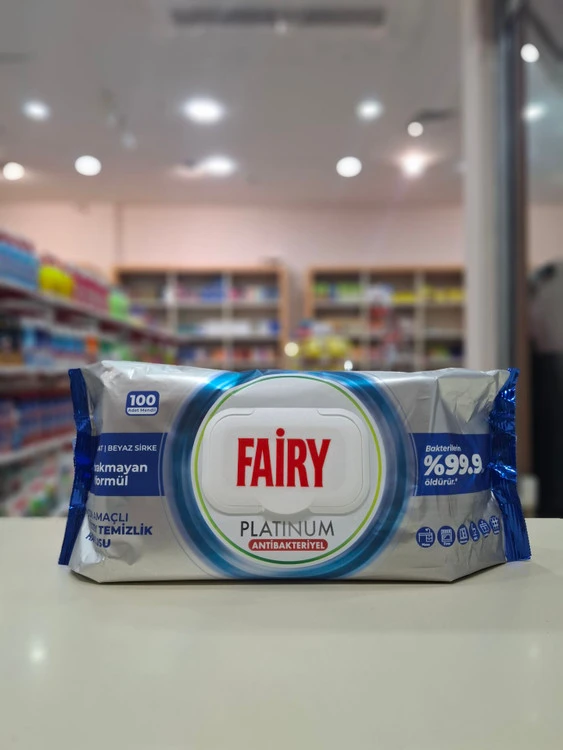 دستمال مرطوب سطوح 100تایی فیری پلاتینیوم