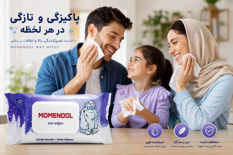 دستمال مرطوب مومندل (Momendol Wet Wipes)