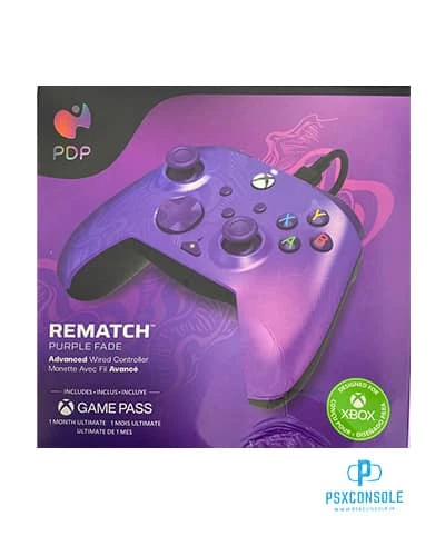 دسته بازی PDP مدل Rematch در رنگ Purple Fade مخصوص Pc(کامپیوتر) و xbox