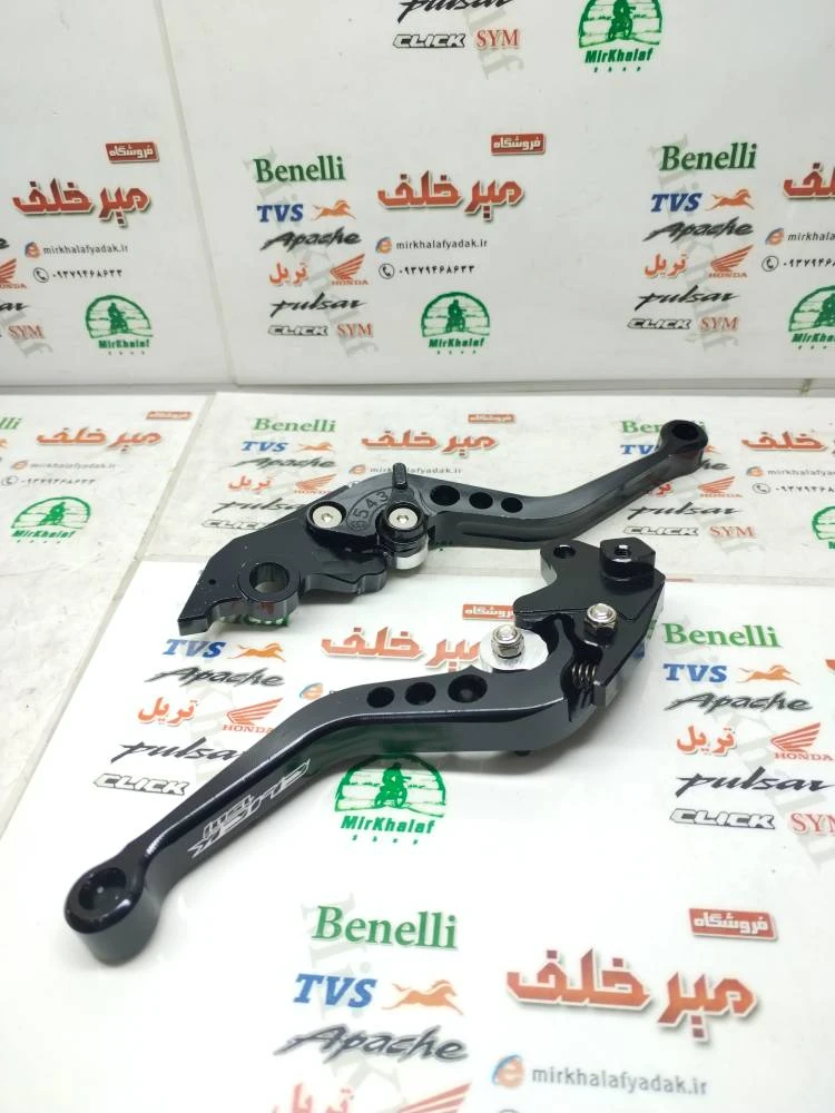 دسته (کتی) کلاچ و ترمز حرفه ای اسپرت رنتال cnc موتور هوندا کلیک و طرح کلیک مشکی