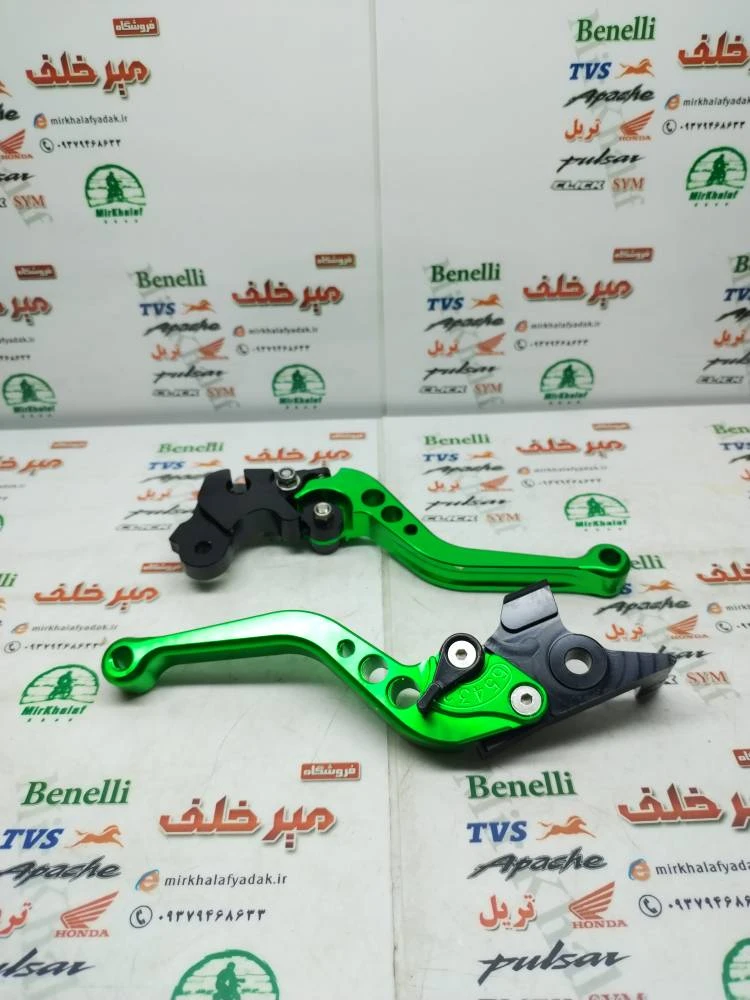 دسته (کتی) کلاچ و ترمز رنتال cnc حرفه ای اسپرت موتور بنلی 250 قدیم و 300 دوسیلندر قدیم و جدید نیوفیس و ریس سبز