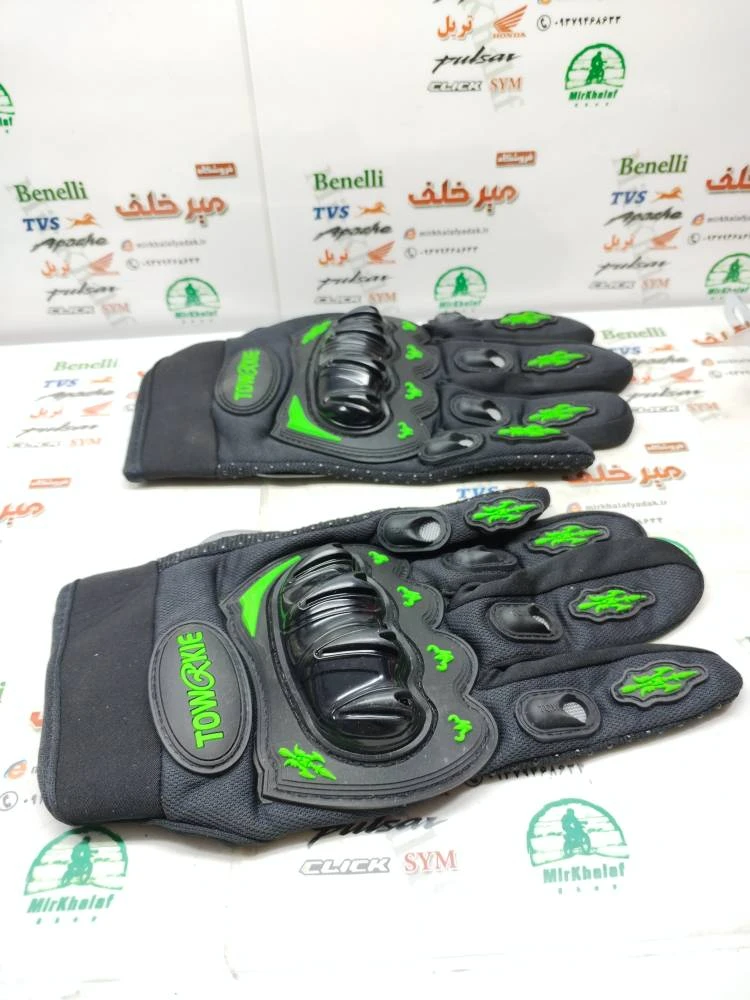 دستکش حرفه ای پروتکشن دار (ضربه گیر) اسپرت سبز