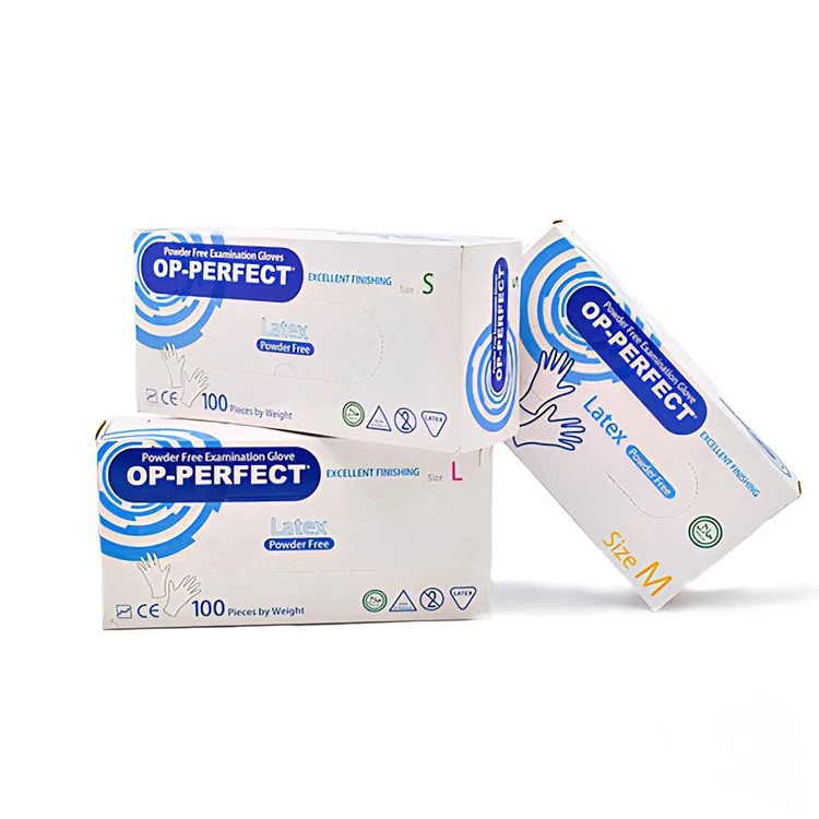 دستکش لاتکس بدون پودر OP‑Perfect – انعطاف‌پذیر، ضدحساسیت و ایده‌آل برای مطب و کلینیک