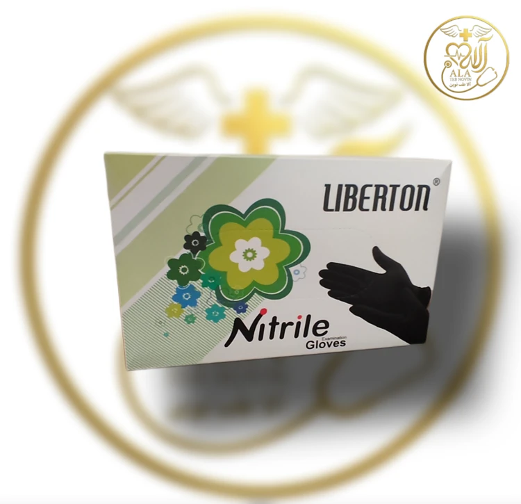 دستکش نیتریل مشکی سایز L