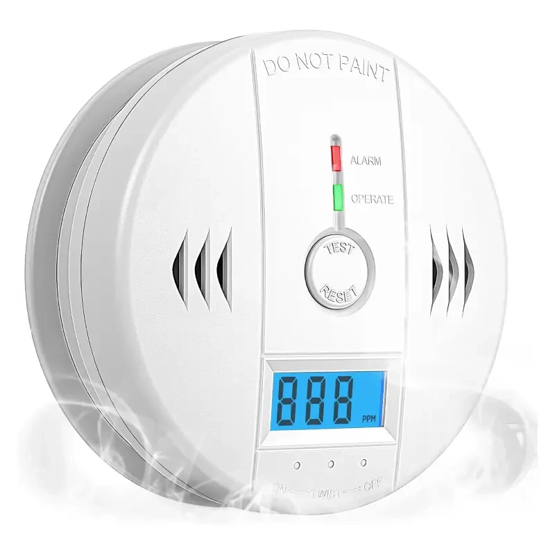 دستگاه هشدار مونوکسیدکربن SHYEEH مدل 1 Pack با نمایشگر LCD، آلارم 85dB و سنسور حساس مناسب خانه و آشپزخانه