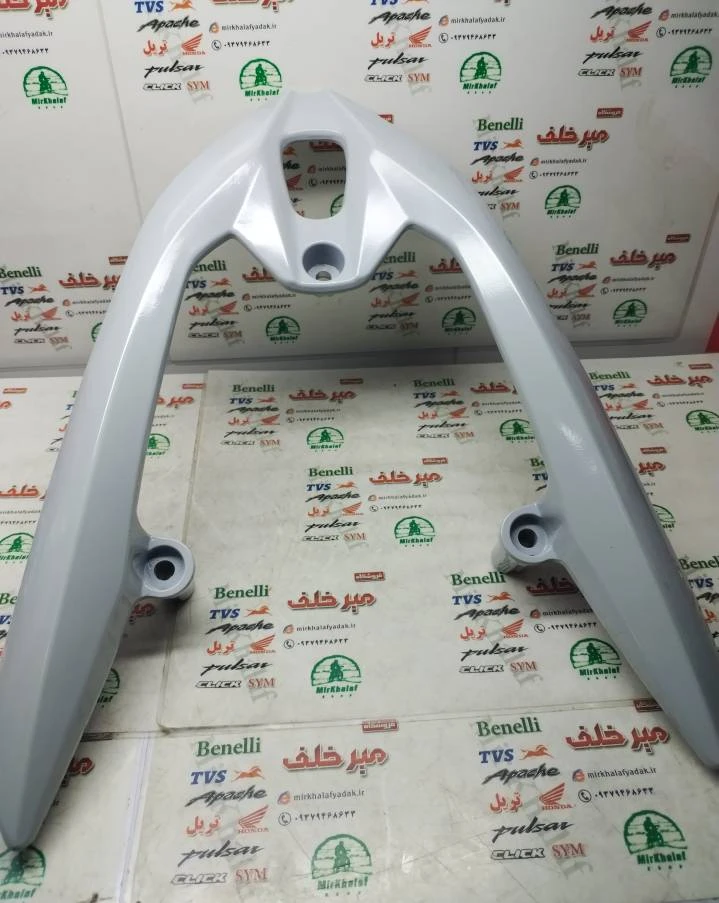 دستگیره زین (ترک بند) موتور طرح کلیک (نقره ای براق) خارجی