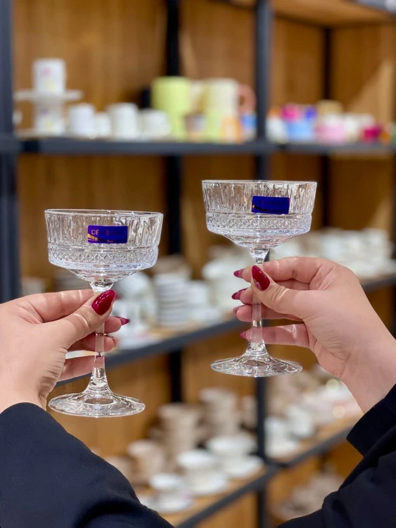 دسر و بستنی خوری تراشدار Reese محصول وارداتی Deli Glass