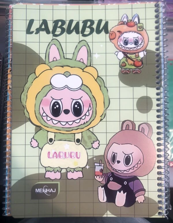 دفتر نقاشی 50برگ لبوبو labubu کد ۱۱