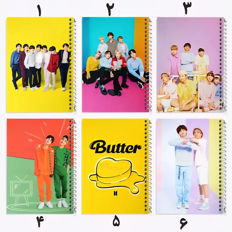 دفتر نقاشی bts بی تی اس