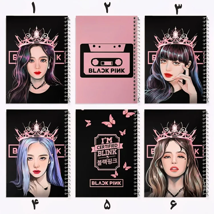 دفتر نقاشی بلک پینک black pink