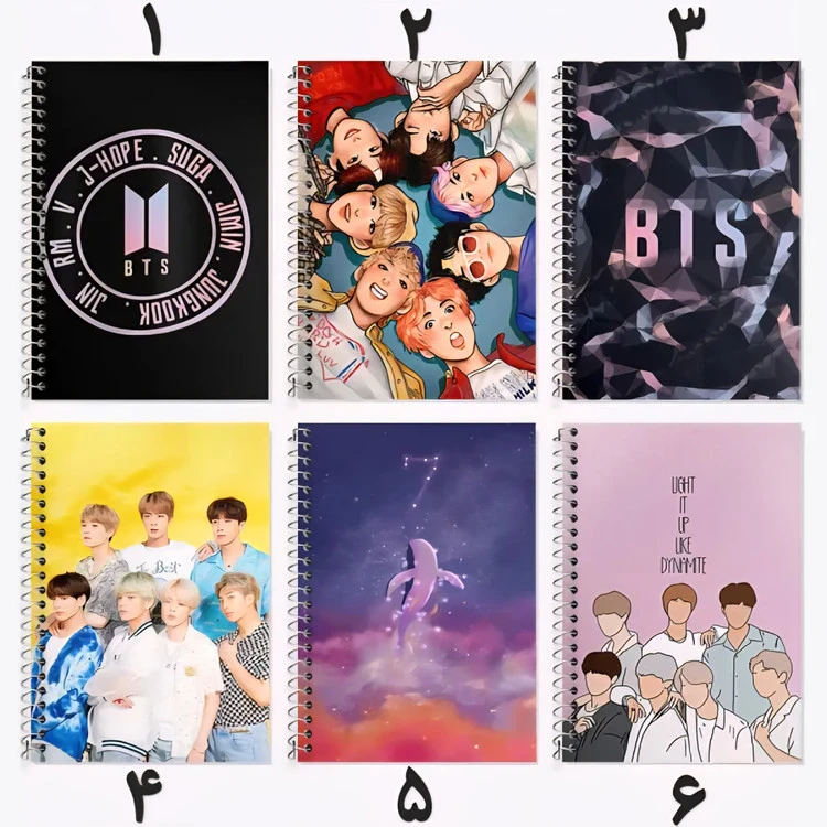 دفتر۳خط زبان bts بی تی اس