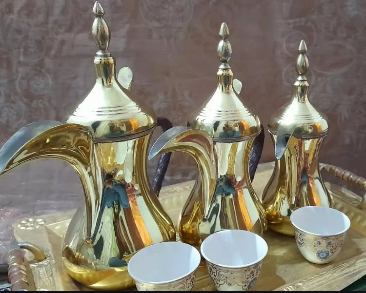 دله قهوه رسلان اصل سوریه – ست ۳ تایی یک‌تکه،کیفیت بالا و سنتی