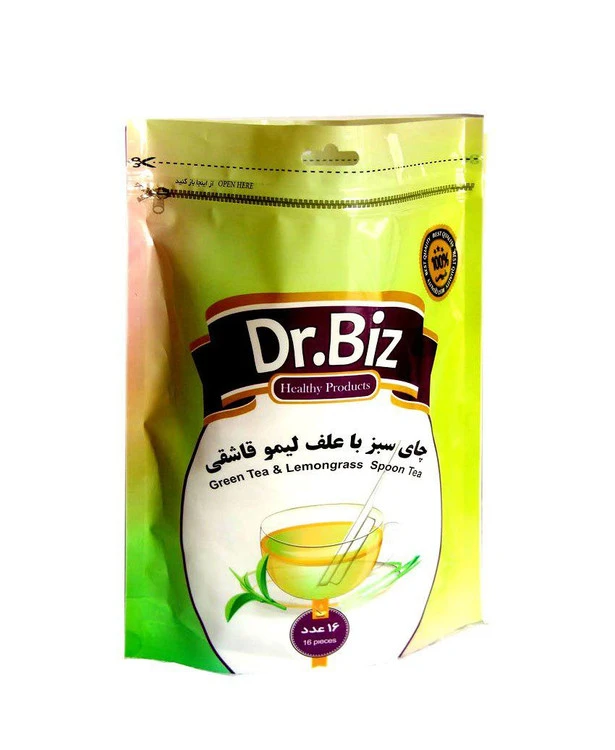 دمنوش چای سبز با علف لیمو قاشقی