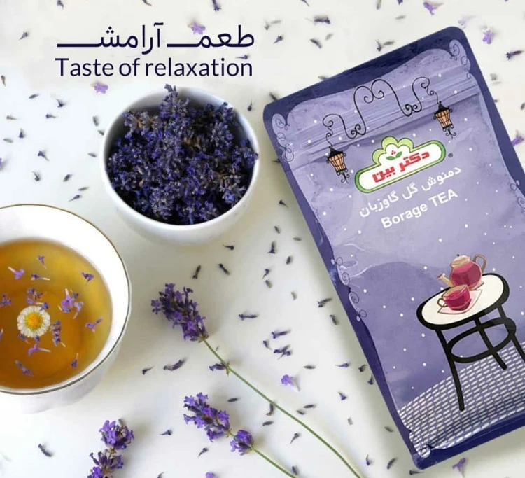 دمنوش گل گاوزبان و میوه نسترن دکتر بین