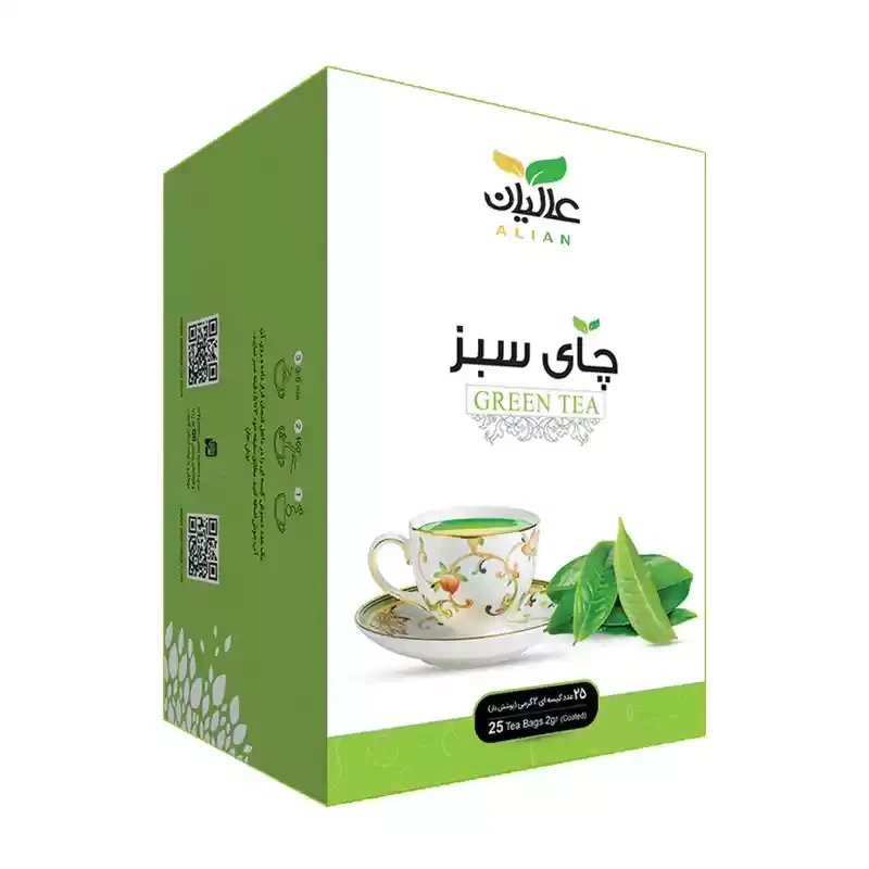 دمنوش گیاهی چای سبز عالیان