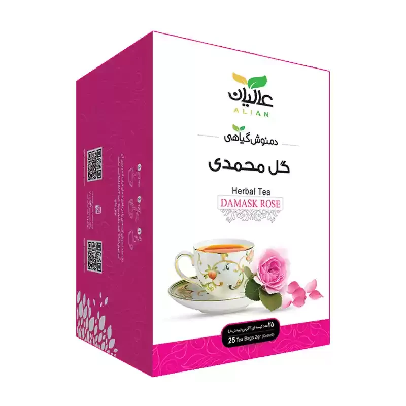 دمنوش گیاهی گل محمدی عالیان