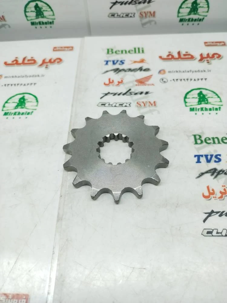 دنده (طبق) زنجیر جلو موتور تریل روان (سایز 428)