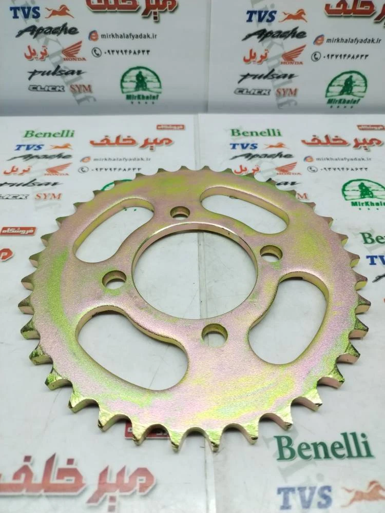 دنده (طبق) زنجیر چرخ عقب موتور بی کلاچ طرح ویو
