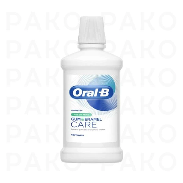 دهان شویه اورال بی مدل Gum and Enamel Care حجم ۵۰۰ میلی لیتر