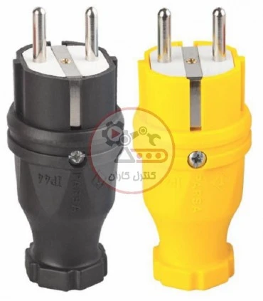 دو شاخه لاستیکی مستقیم ارت دار پارسا SP45