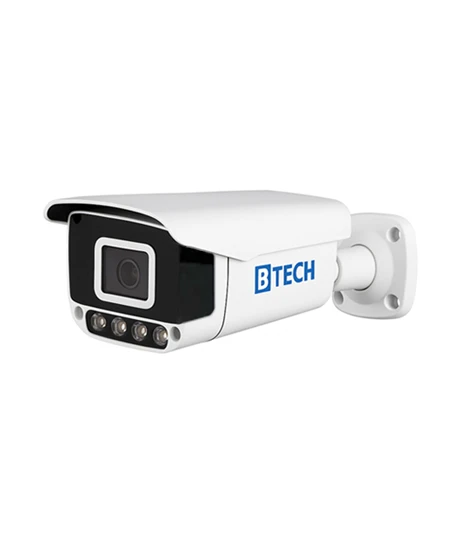 دوربین IP بولت 8MP دید در شب رنگی (وارم لایت) + میکروفن B-TECH مدل BLIP8WL-BT8860A
