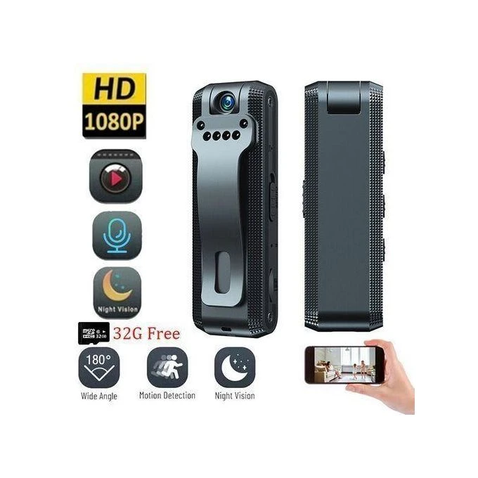دوربین بادی کمرا قابل‌حمل 1080P مدل Portable Body Cam | آمازونیکس