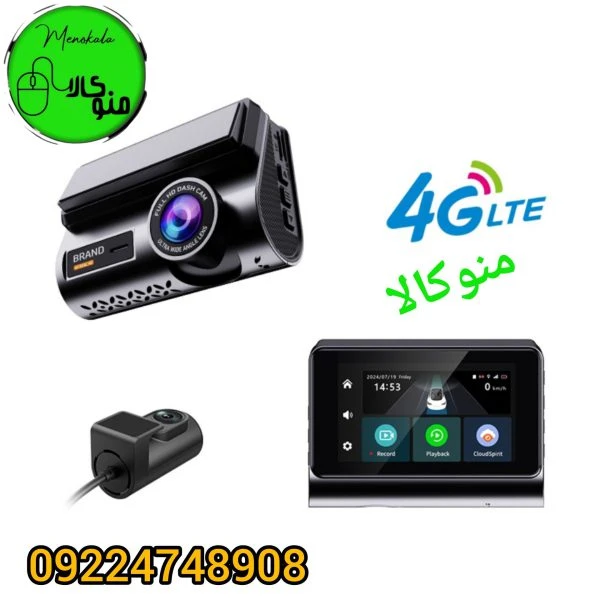 دوربین خودرو سیم کارتی P85 اینفینیتی با کیفیت 2K، قابلیت 4G، GPS