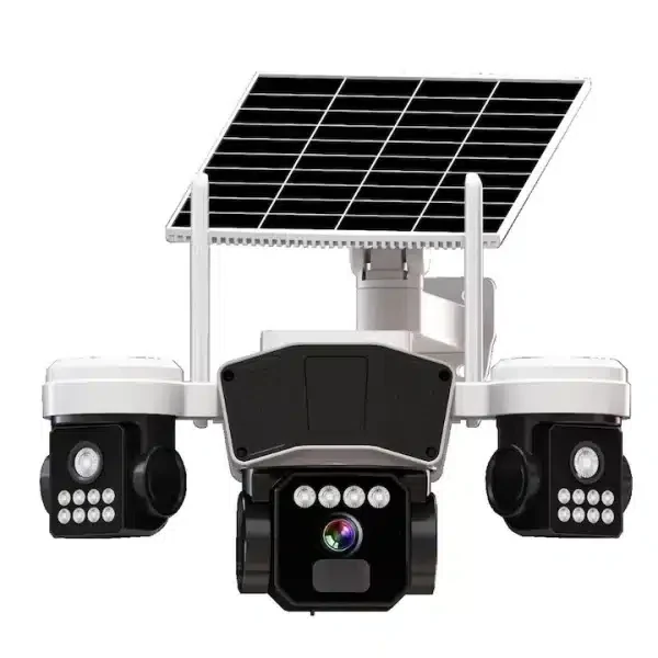 دوربین خورشیدی سیمکارتی O-KAM 4G | دوربین سه لنز 12MP، صدای دوطرفه و ضدآب