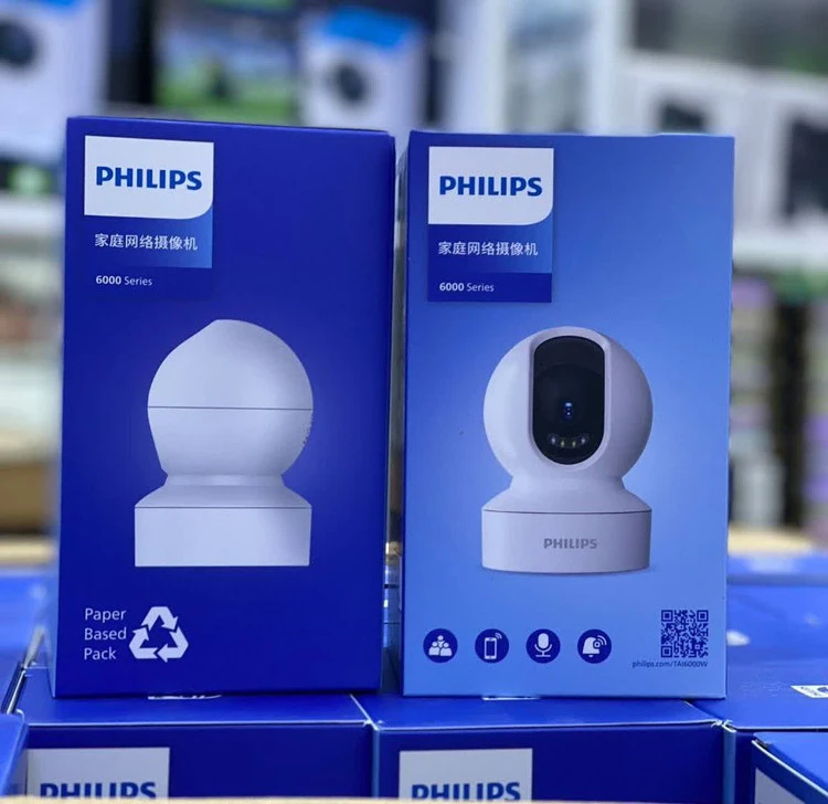 دوربین مداربسته فلیپس مدل 6000 چرخش 360 با صدا و میکروفن دو طرفه