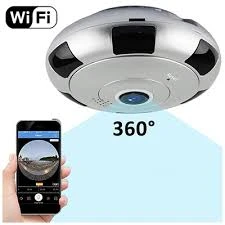 دوربین وایرلس Fish Eye/ معرفی کامل و ضمانت و قیمت دوربین وایرلس V380-V3-E / منوکالا