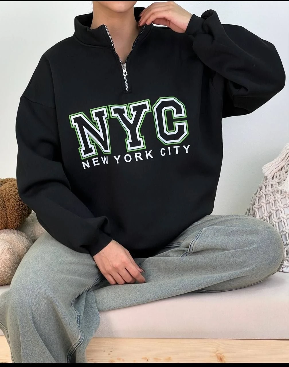 دورس نیم زیپ NYC زنانه