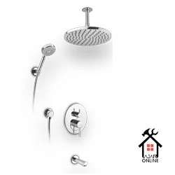 دوش اهرمی سقفی توکار آکا کروم