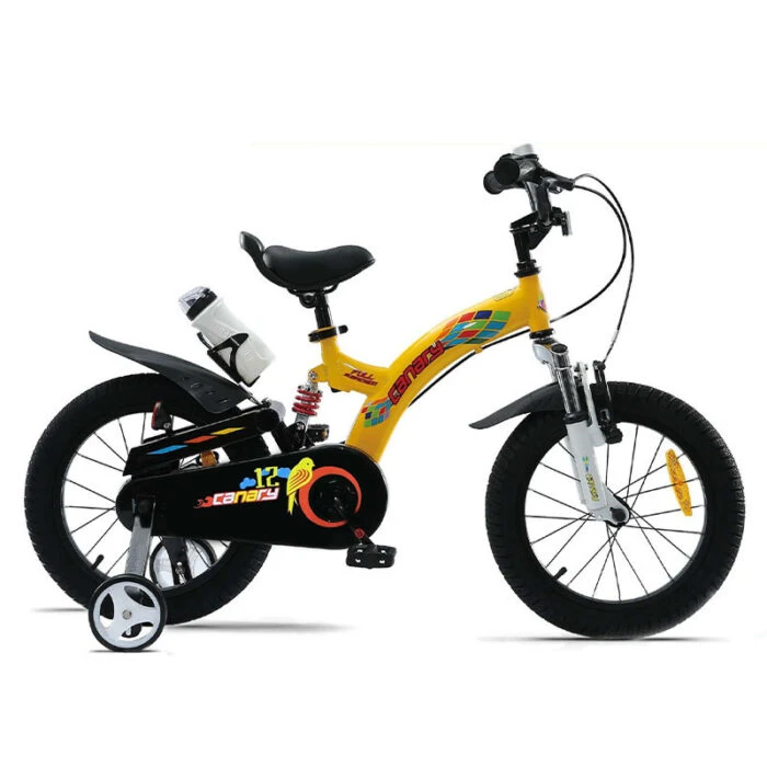 دوچرخه دوکمک قناری مدل Flying Bear 12″ 2023 زرد