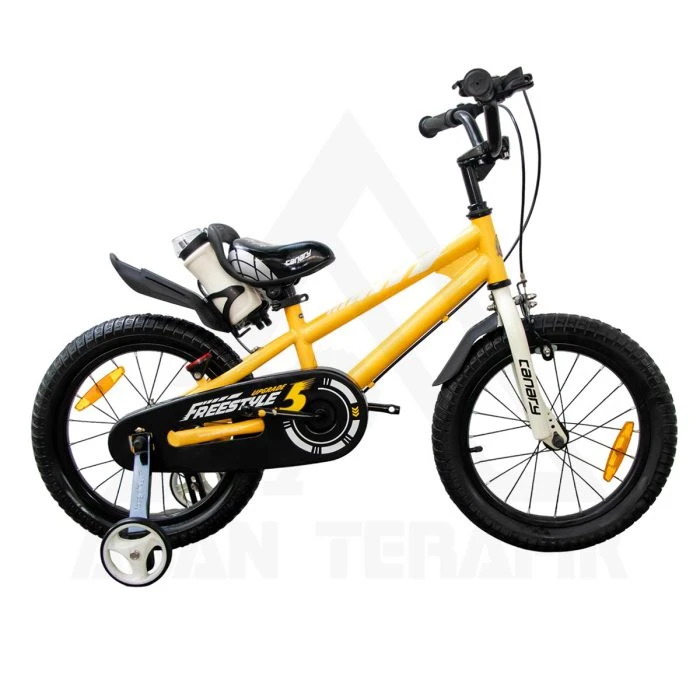 دوچرخه کودک قناری مدل Freestyle 16″ لیمویی