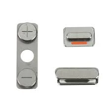 دکمه ولوم اپل‌آیفون (نقره‌ای) Volume Button Apple iphone 4S