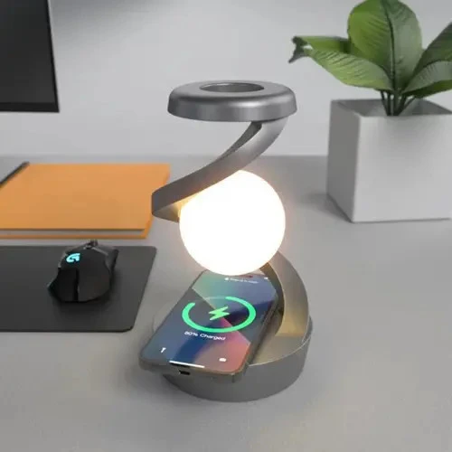 دکوری گوی معلق چرخشی به همراه شارژ وایرلس
