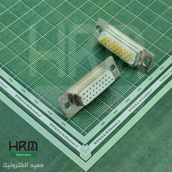 دی کانکتور صنعتی سرکابلی DB مادگی 26پین 3ردیفِ