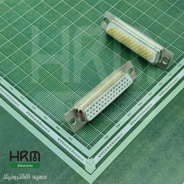 دی کانکتور صنعتی سرکابلی DB مادگی 44پین 3ردیفِ