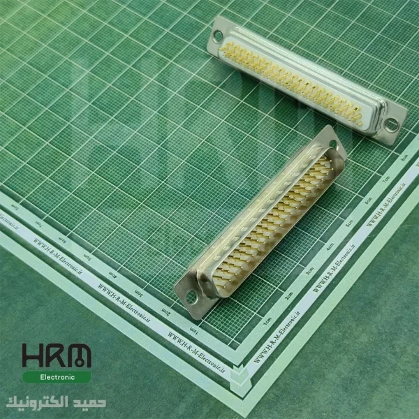 دی کانکتور صنعتی سرکابلی DB نری 62پین 3ردیفِ