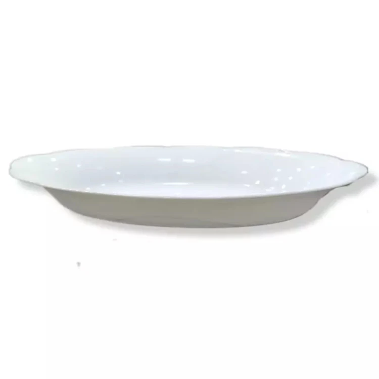 دیس مرغ خوری اپال نیلوفری مقصود بدون طرح سایز 30