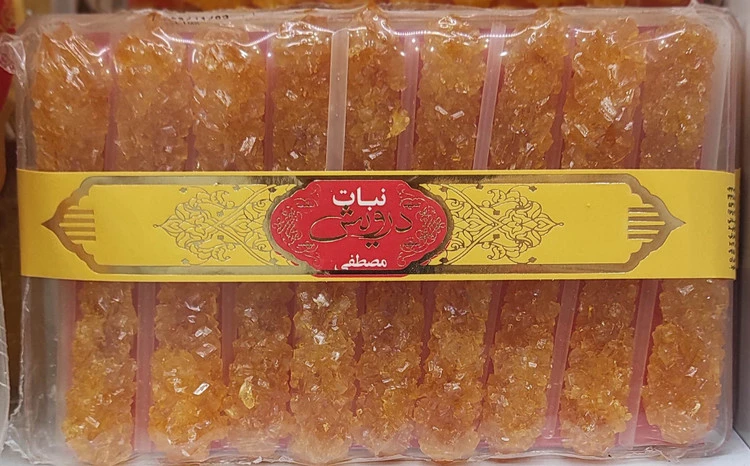 دیس نی‌دار متوسط ۱۸ عددی زعفرانی اعلا نبات سنتی