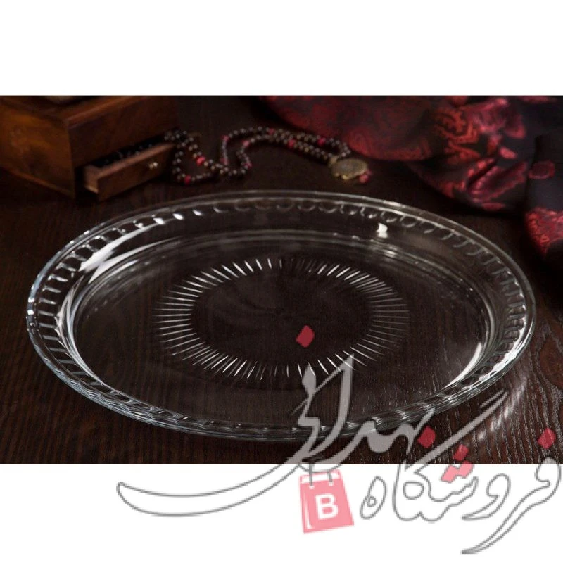 دیس گرد شیشه ای 2 عددی اطلسی