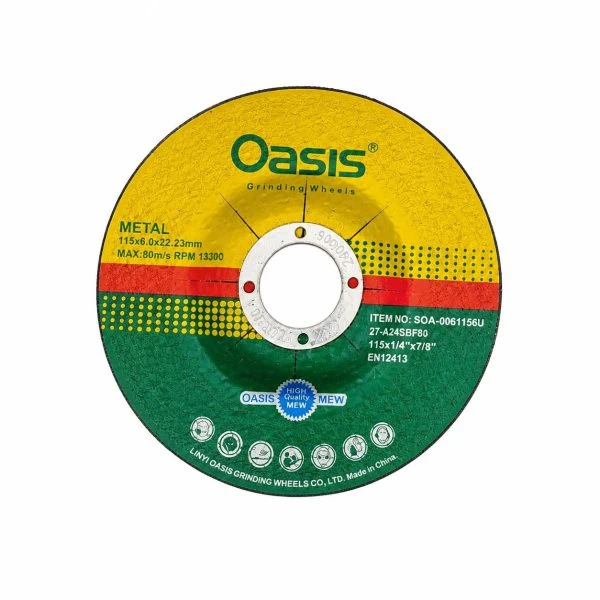 دیسک برش فلز Oasis سایز 115×3.0×22.23 میلی‌متر – مناسب برش آهن، فولاد و پروفیل