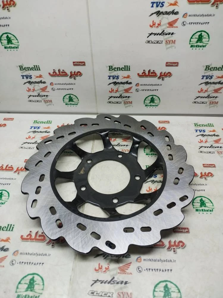 دیسک ترمز عقب بی کلاچ شوکا 5 پنج پیچ (پره ای)