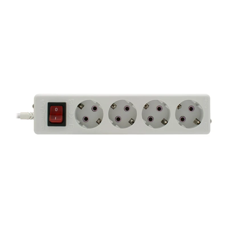 رابط چهارخانه برق فردان الکتریک ارت دار مغزی چینی کابل 2 متری