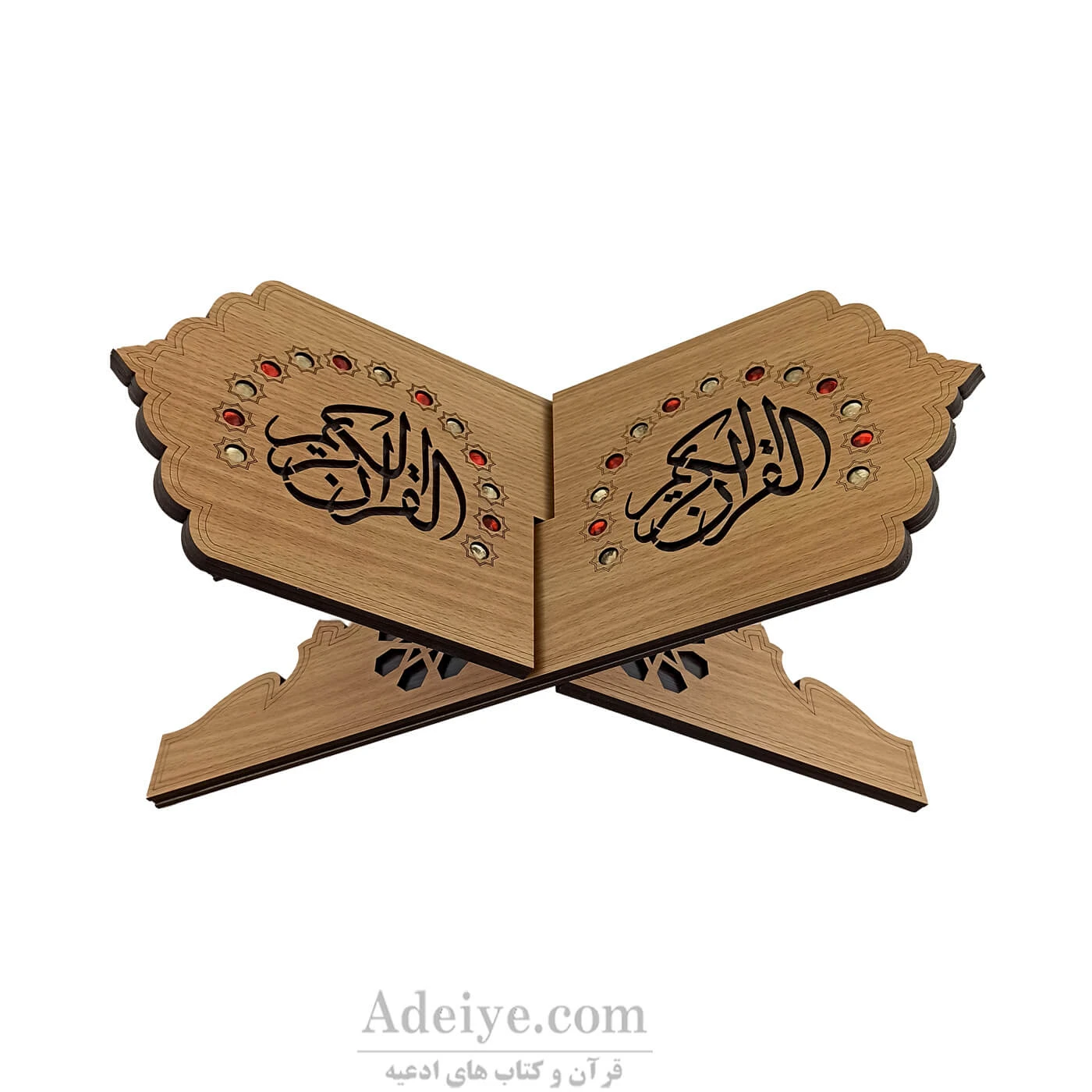 رحل قرآن ام دی اف سه لایه نگین دار