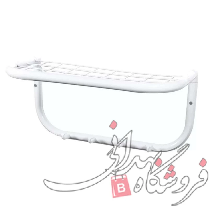 رخت آویز حمام اطلس 4شاخ(پنل حمام)